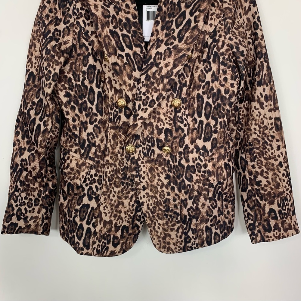 NWT Lioness Palermo Leopard Print Blazer Size Small - Picture 5 of 14